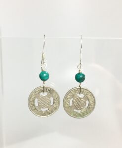Vintage SC Silver Token Earrings