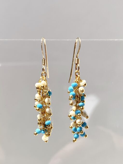 Turquoise Fringe Earrings