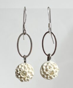 Vintage 1940’s Celluloid Flower Earrings