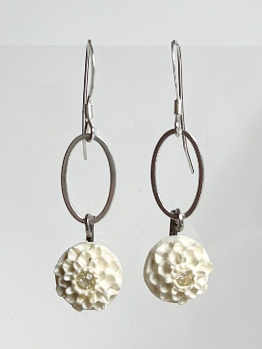 Vintage 1940’s Celluloid Flower Earrings