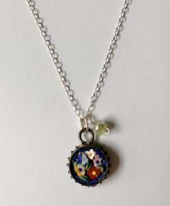 Dainty Vintage Italian Mosaic Necklace