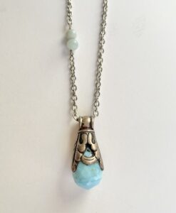 Tibetan Blue Quartz Long Necklace