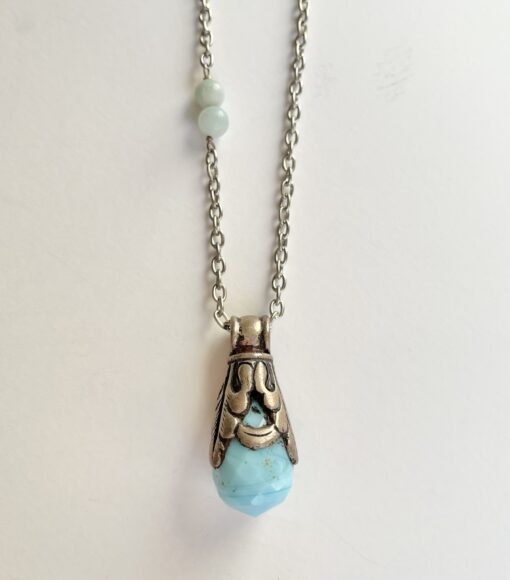 Tibetan Blue Quartz Long Necklace