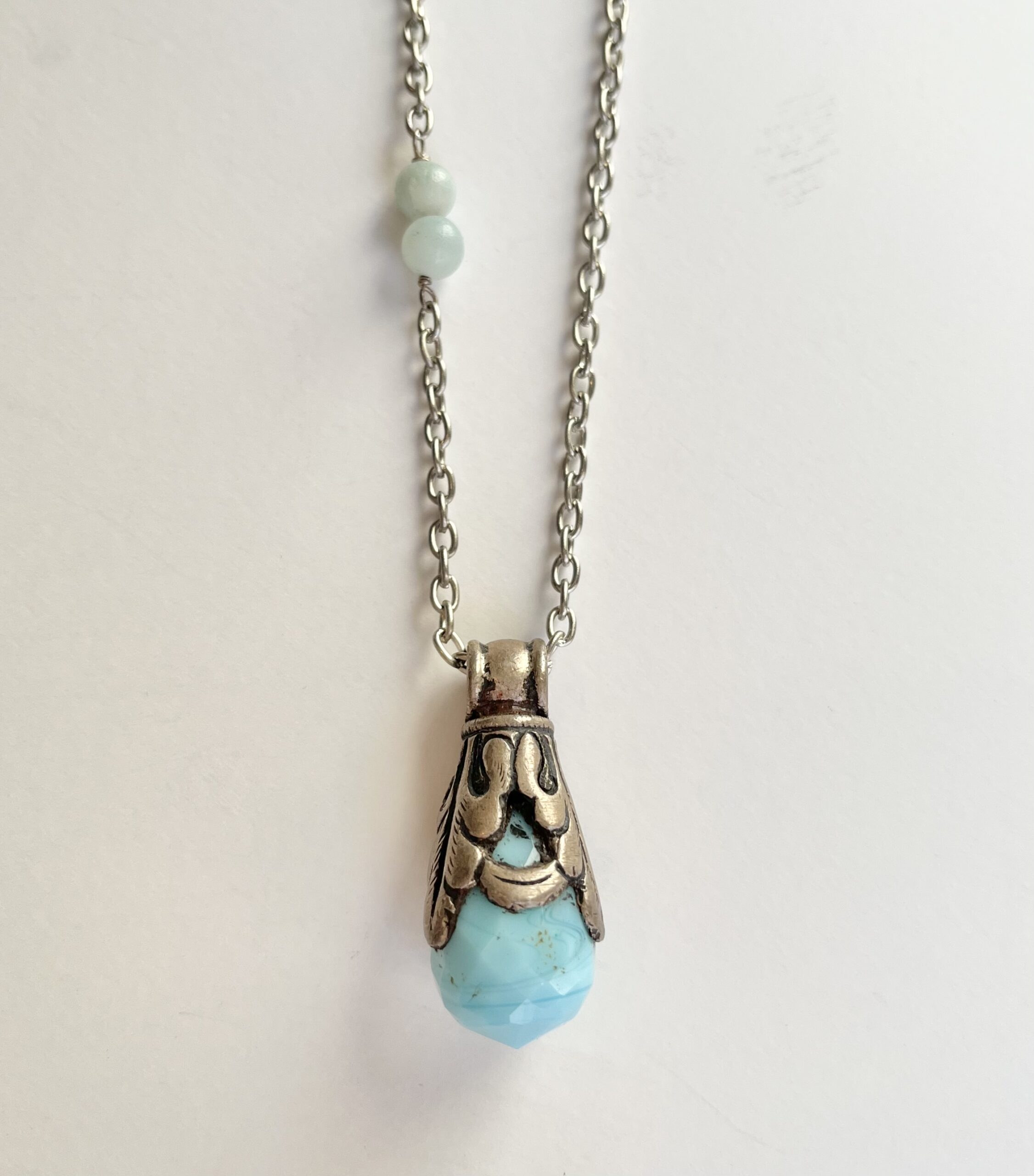 Topaz & Blue Quartz Cluster Necklace – Susan Roberts Jewelry