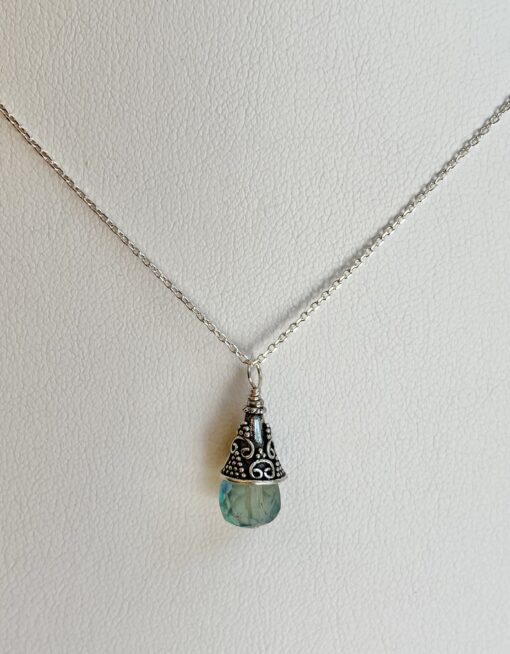 Fluorite Silver Necklace