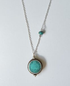 Tibetan Turquoise Silver Necklace