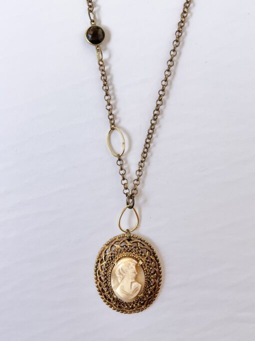 Vintage Cameo Long Necklace - Image 2
