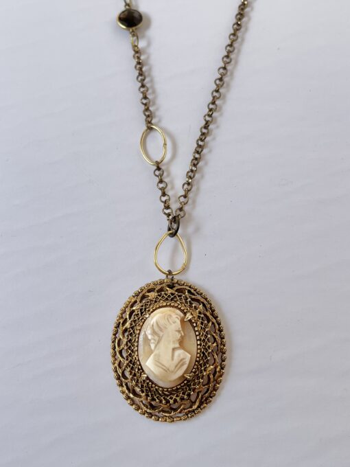 Vintage Cameo Long Necklace
