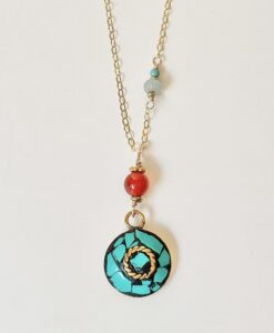 Tibetan Turquoise & Carnelian Necklace
